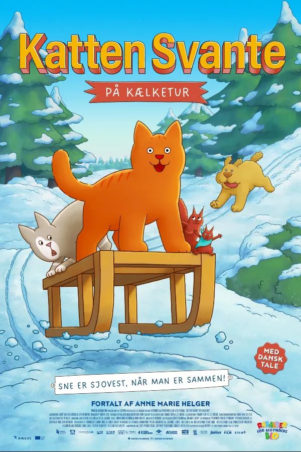 Katten Svante på kælketur