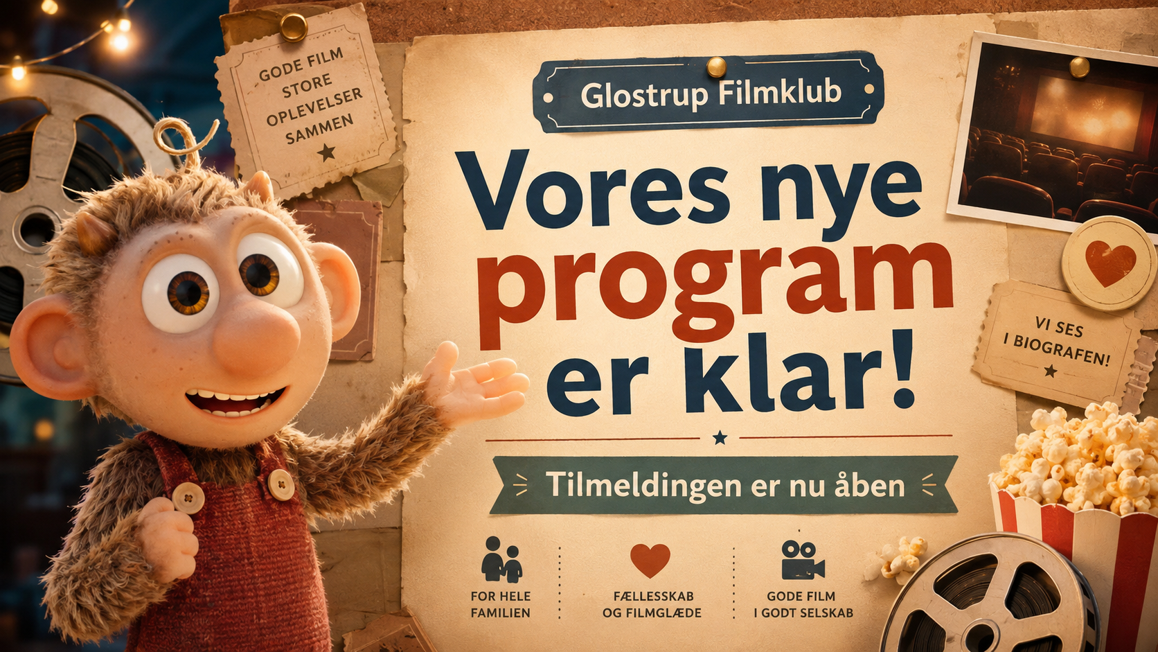 Årets program er klar – og tilmeldingen er åben! 🎬🍿